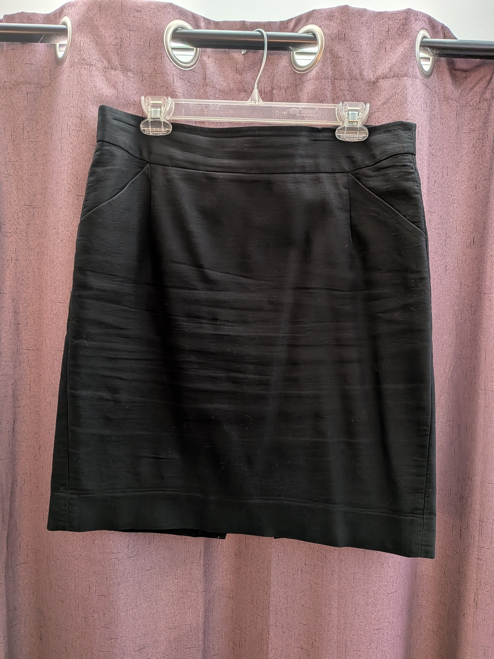 J. Crew Factory Black Tailored Pencil Skirt